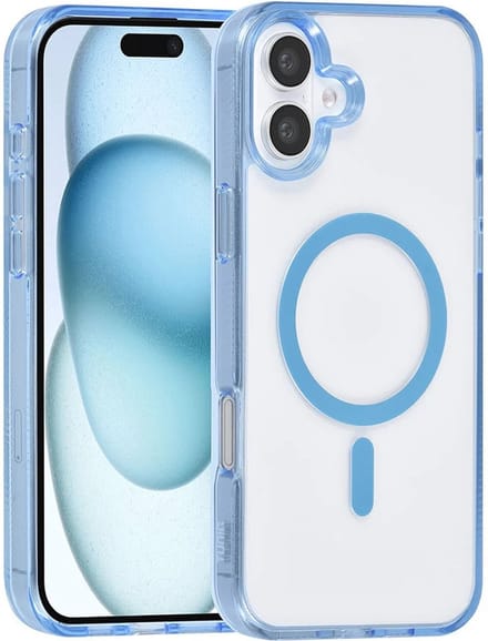 Back cover case - Magsafe silicone Hoesje Geschikt voor: iPhone 16 Plus - Blauw