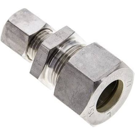 8L & 15L RVS Rechte Knelfitting 315bar ISO 8434-1