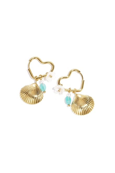 Oorbellen Summer Heart Schell - Trending - Zomer - Schelp