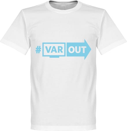 VARout T-Shirt - Wit/ Lichtlblauw - M