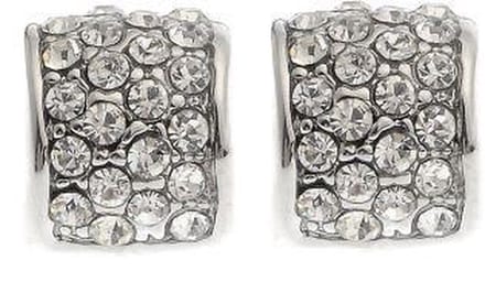Behave - Oorstekers - Halve ring met strass - feestelijk accent - 0,9 cm