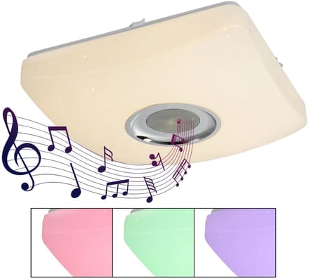 Globo - plafonniere - Ayleen - wit - kunststof - LED - 41349-18