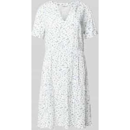 Getailleerde zomerjurk van pure viscose model 'ZALLY LIFE'