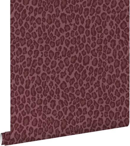 ESTAhome behang panterprint donker paars - 50 x 900 cm - 132205