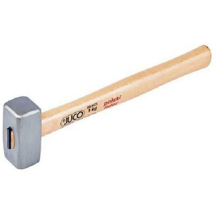 Juco M3087 - Steenhouwerhamer - 2 kg - Hardhout Handgreep - Roestvrijstaal