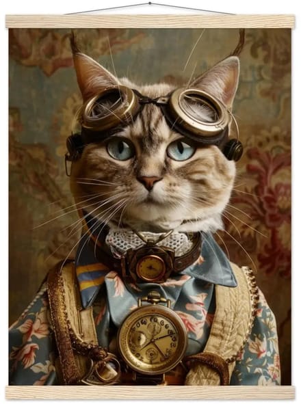 st tropez art schoolposter azteekse kat - 45x60cm