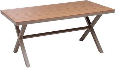 TIANO - Tuintafel - Taupe - Aluminium