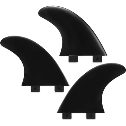 3 STUKS Zachte TPU Vinnen Surfplank Vinnen Thrusters Vinnen Zachte Stand Up Paddleboard Surfvinnen G3 zwart