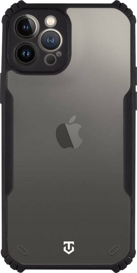 Tactical Stealth hoesje - Geschikt voor iPhone 12 Pro - Clear Black