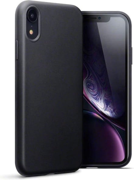 HB Hoesje Geschikt voor Apple iPhone XR - Zwart - Siliconen Back Cover