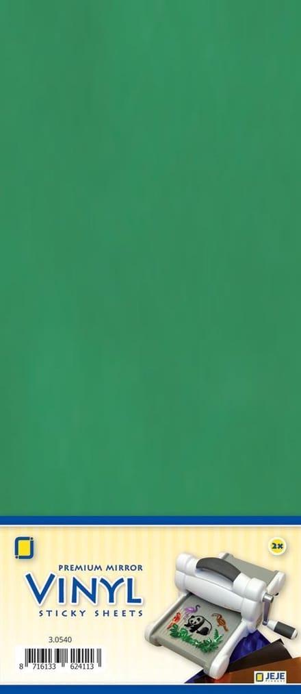 Crafts&Co Vinyl Stickervellen - Premium Mirror Sticky Sheets - Groen