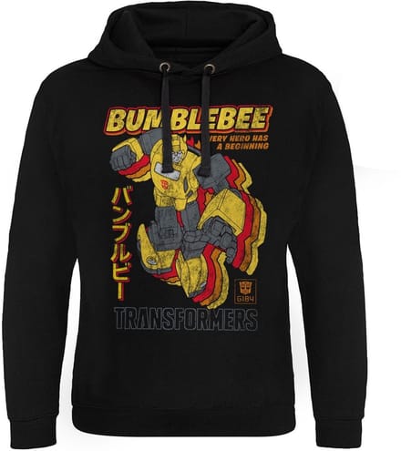 Transformers Bumblebee - Every Hero Has A Beginning Epic-hoodie, zwart