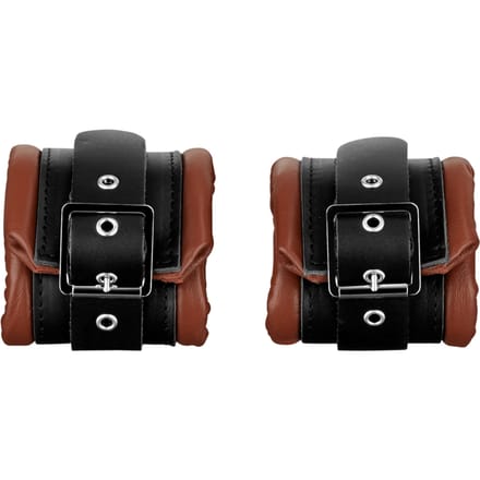 Rimba - Luxe Handboeien - Zachte voering - Zwart/Bruin