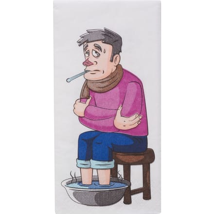 Papieren zakdoeken "Man Flu"