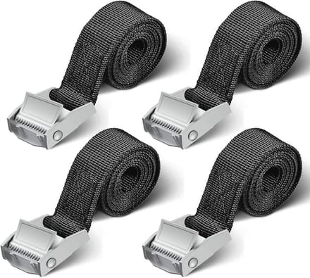 Robuuste Spanbanden voor Motorfiets en Fietsendrager - 4 Stuks, 250 kg, 1 m & 2 m