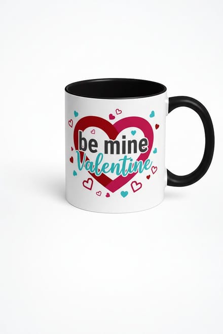 Valentijn Mok 'Be Mine Valentine' met Hartjes | Romantisch Liefdes Cadeau
