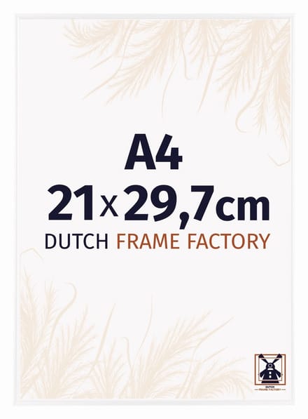 Fotolijst A4 21x29,7 cm - Kunststof - Wit Hoogglans - Easy