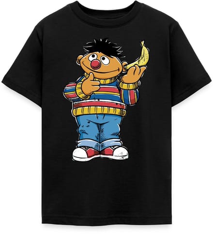Sesamstraat Ernie Banana Telefoon T-Shirt Tiener