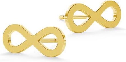 Montebello Oorbellen Amary G - 925 Zilver Verguld - Infinity - 4x11mm