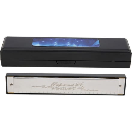 C Toets Harmonica 24?Gat Polyfone Student Volwassene Beginner Spelen Hars Accenten Mondharmonica Zilver zilver