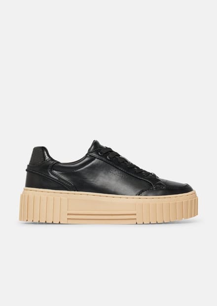 s.Oliver - female - Trainers met plateauzool en leo-detail