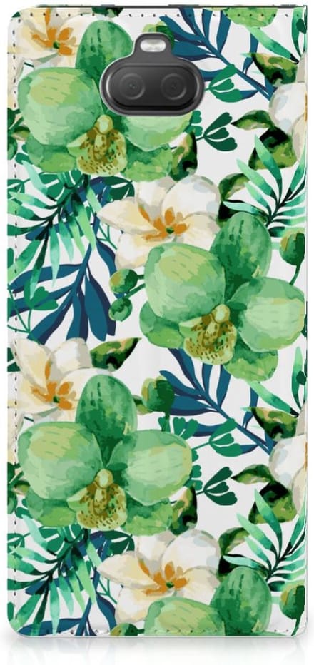 Sony Xperia 10 Plus Smart Cover Orchidee Groen