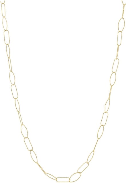 Bijoutheek Collier Lang Schakels Geometrisch Goud