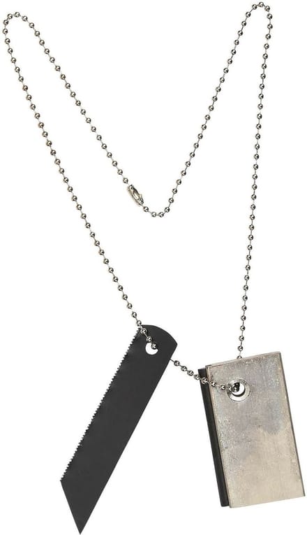 Fosco Firestarter - magnesium blok aan ketting - vuursteen - vuurstarter - outdoor/preppen
