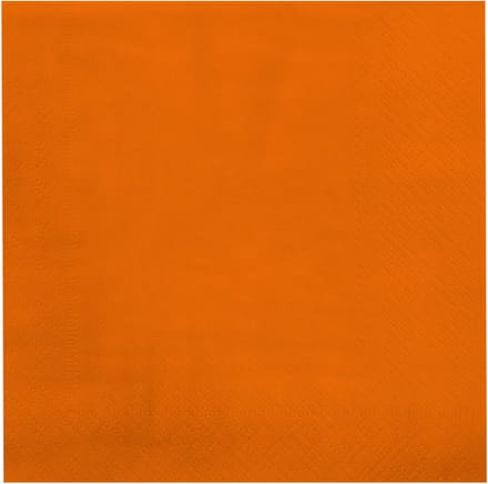 Servetten - papier - Oranje, 16,5x16,5cm