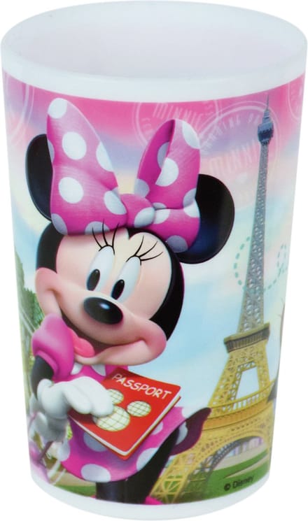 Disney Minnie Mouse beker - roze - 220 ml - kunststof - drinkbeker - kinderbeker - Onbreekbare kinder bekers