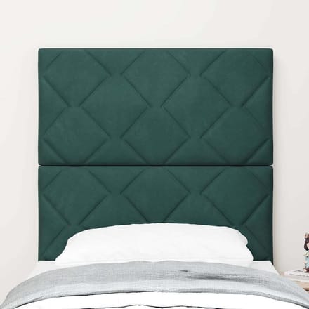 vidaXL - Hoofdbord - Donkergroen - 80 - cm - Fluweel