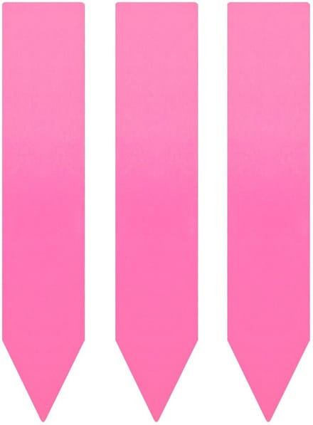 CombiCraft steeketiketten van PVC 20 x 100 mm roze - 100 stuks