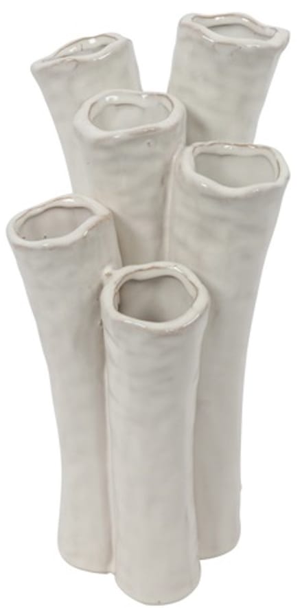 Countryfield Vaas Enix aardew L16B14H31,5CM wit