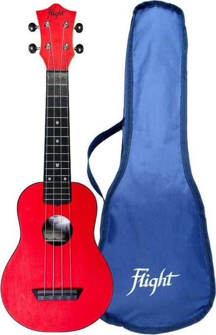 Flight Sopraan Ukelele - Travel Series - Rood - TUS35RD