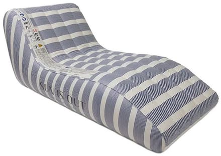 Swim Essentials - Luxe Lounge Luchtbed Blauw - 180 cm