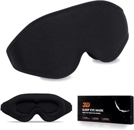 3D Lichtblokkerend Slaapmasker voor Optimale Zichtcomfort