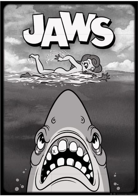 FaNaTtik Jaws Art Print Limited Edition 42 x 30 cm Poster & Wallscrolls