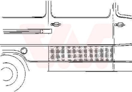 Van Wezel - PLAATWERKPANELEN AUTODEUR VOOR MERCEDES BENZ BUS 207-410 1977-1995 DUR110532VWAN