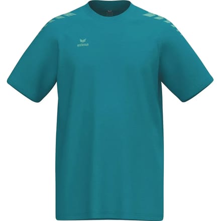 Erima Cmpt 3 Wings T-Shirt Heren - Tahitian Blue / Mintgroen | Maat: M