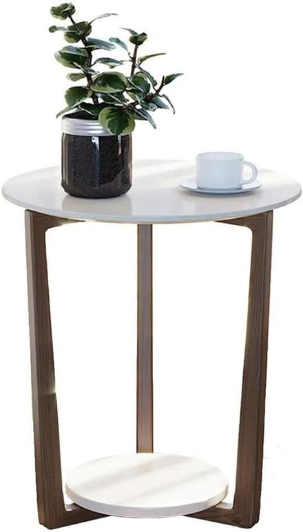 Axdwfd Folding Table Side Table, Sofa Side Table Nordic Modern Living Room Corner Mobile Small Round Table Phone Table