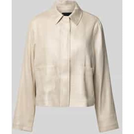 Linnen blazer met opgestikte steekzakken, model 'Nania'