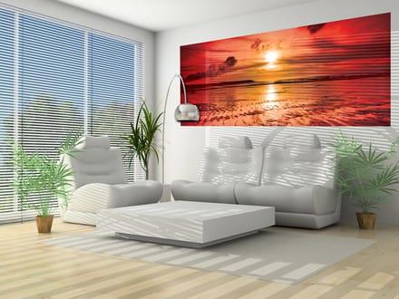 Beach Sunset Photo Wallcovering