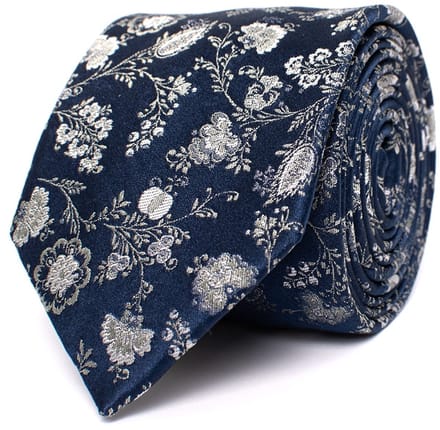 Tresanti DOUGLAS Silk tie with flowers Green (TRTIIE362 - 900)