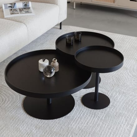 Puur - Lars sidetable zwart L