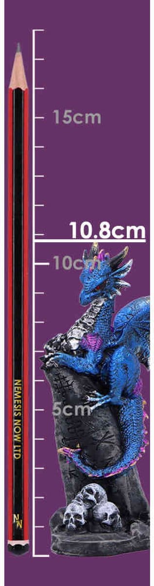 Nemesis Now - Cobalt Rune Protector 10.8cm Beeld/figuur - Draak - Multicolours