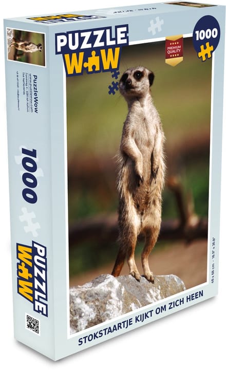 Puzzel Stokstaartje - Dier - Wild - Legpuzzel - Puzzel 1000 stukjes volwassenen