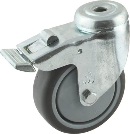 Zwenkwiel-400 75Mm+Rem Boutgat Kl 60Kg