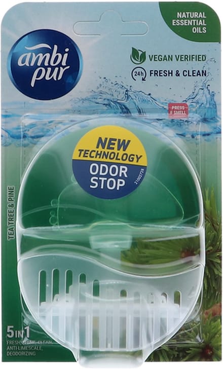 Ambi Pur Wc Flush 55ml Starter 5in1 Tea Tree & Pine- 4 x 1 stuks voordeelverpakking