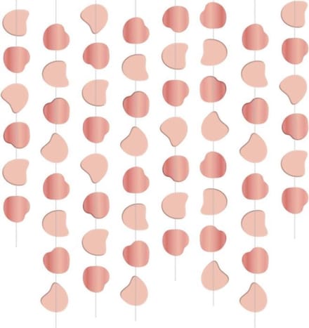 Folat - Plafond Slingers Elegant Lush Blush - 8 stuks