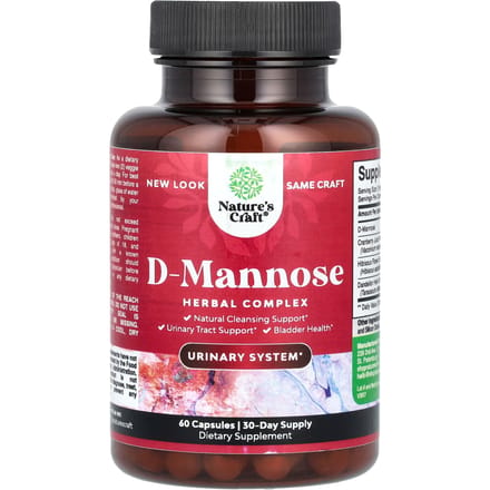 Nature's Craft, D-mannose, 60 capsules